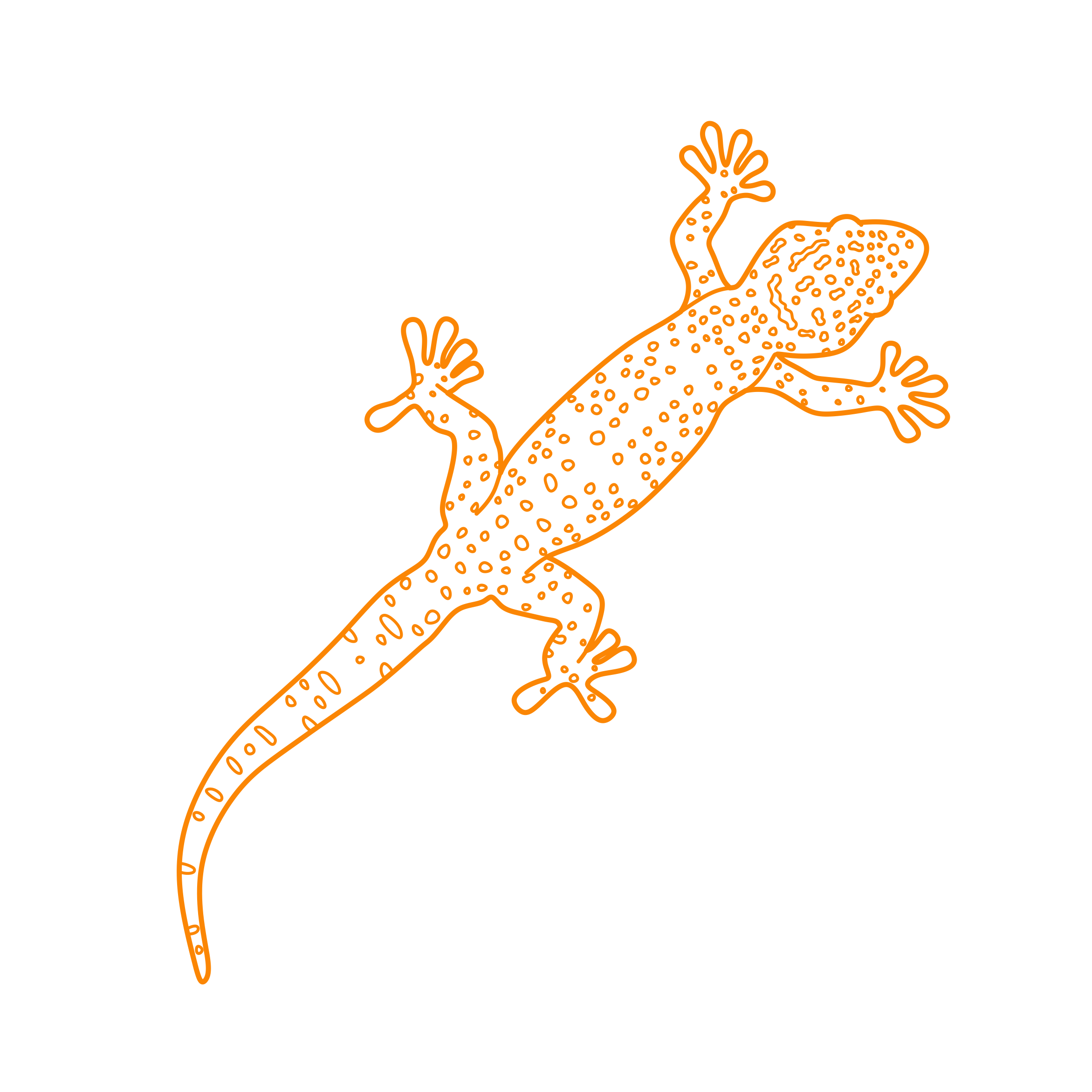 Animals Lizards Tokay Gecko Silhouette Svg Vector Free Vectors